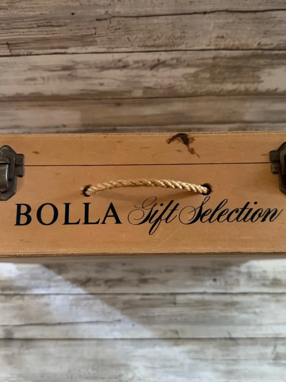 Vintage BOLLA Gift Selection Box - Wood
